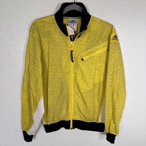 adidas Other - Vintage Adidas Equipment Jacket Mens Medium Zip Up Windbreaker Retro 90s Yellow